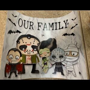 New! Personalized Poster featuring cartoon versions of classic horror movie char